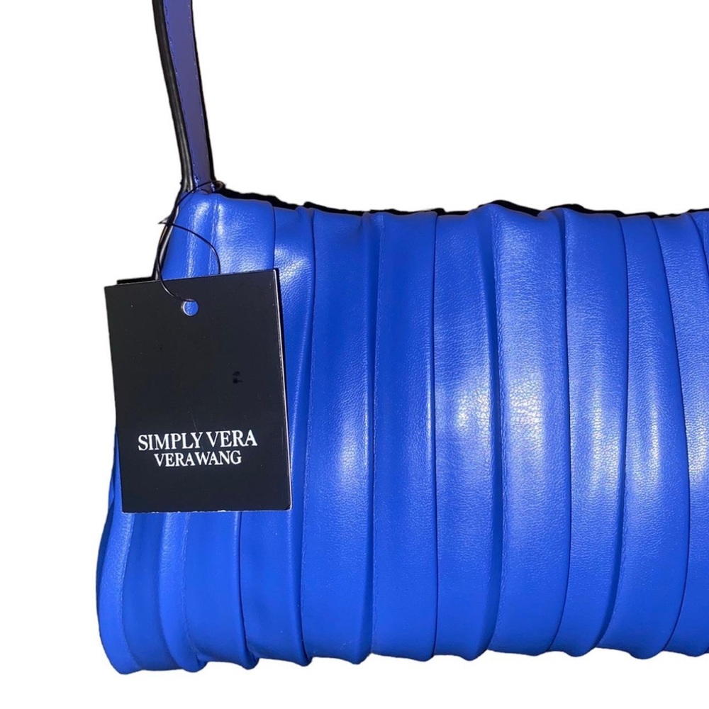Simply Vera Vera Wang - Leilexi Pleated Blue Shoulder Bag
